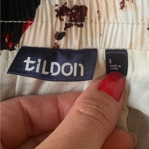 Funky unique artsy colorful mid length skirt elastic waist lined pop art print - Picture 5 of 10